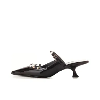 Valentino Rubber Sole Wrap-toe Slippers Women's Black