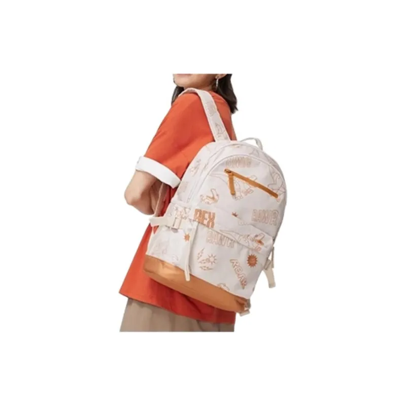 LiNing Disney Toy Story Collaboration Polyester Backpack Regular Unisex Sand Gravel Gray All Over Print-3