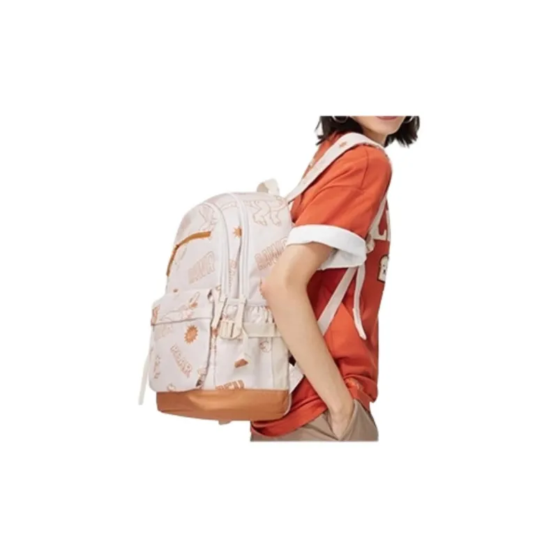 LiNing Disney Toy Story Collaboration Polyester Backpack Regular Unisex Sand Gravel Gray All Over Print-2