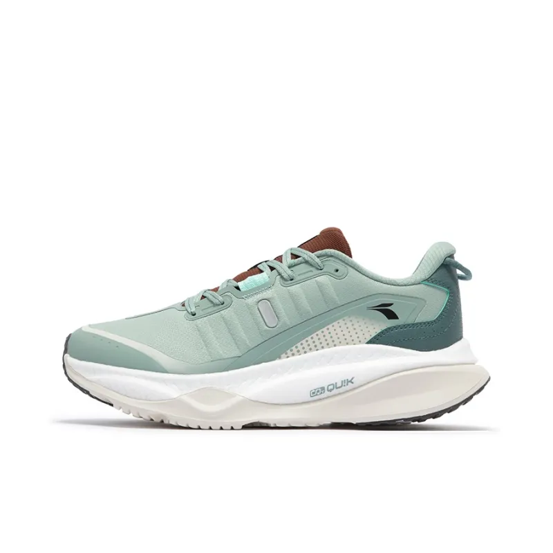 361° Red Flame 4 Anti Slip Wear Resistant Low Top Casual Running Shoes Men's Green-0