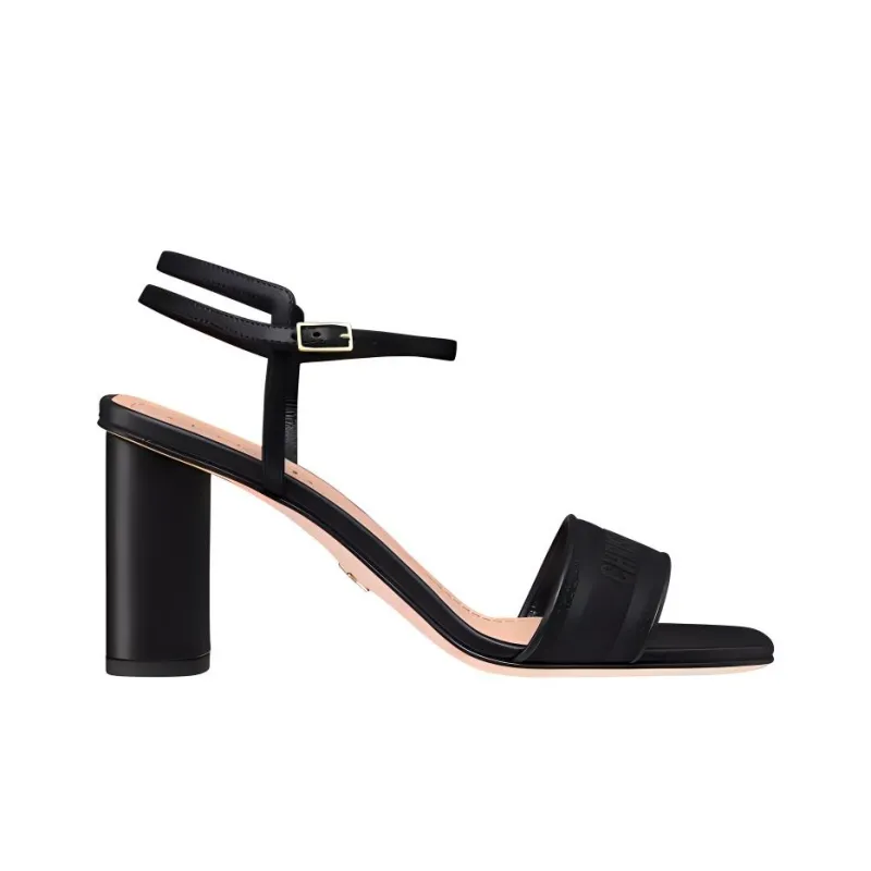 DIOR Dway Stylish Sandal 8cm Women's Black-1