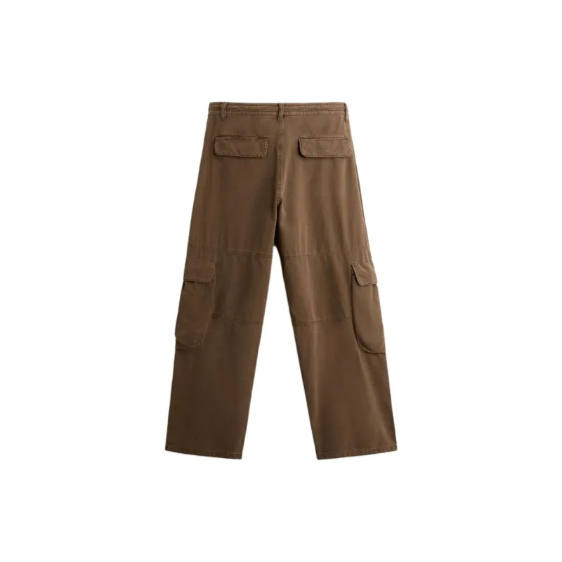 ZARA Cargo Pants Men Brown-1