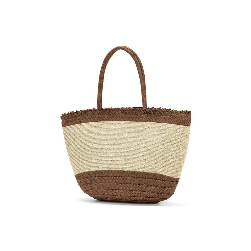 ST&SAT Woven One Shoulder Handbags Regular Women's Brown-1