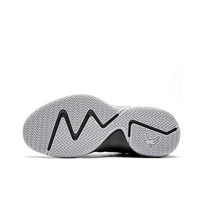 QIAODAN Broken Shadow 1.0 Basketball Shoes Men Low Top Black Gold-4