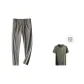 Khaki, Free Ice Silk Cooling Short-Sleeved