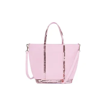Vanessa Bruno Cotton Canvas Tote Bag, Shopping Bag, Shoulder Bag, Crossbody Bag, Handbag Small Size Women's Pink