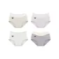 E Set-Bare Skin Baby Cotton-Green+Purple+White+Gray (4 Pack)