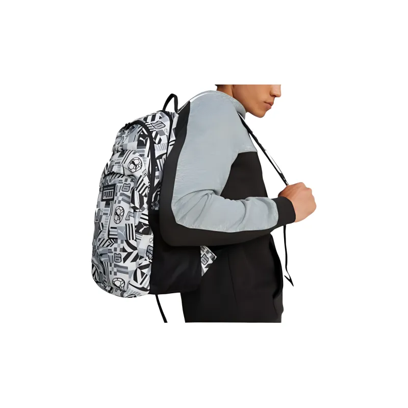 PUMA Fabric Backpack Regular Unisex Black & White-3