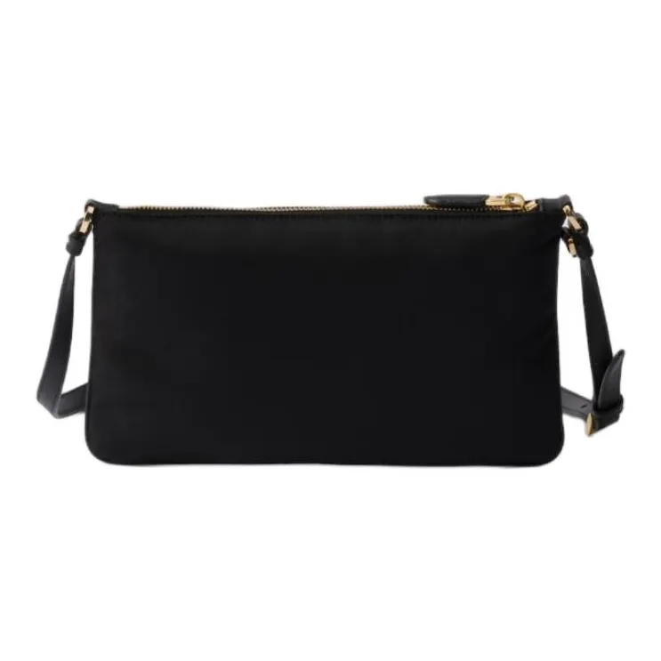 PRADA Re Nylon Recycled Nylon Shoulder Bag, Crossbody Bag Women's Black-2