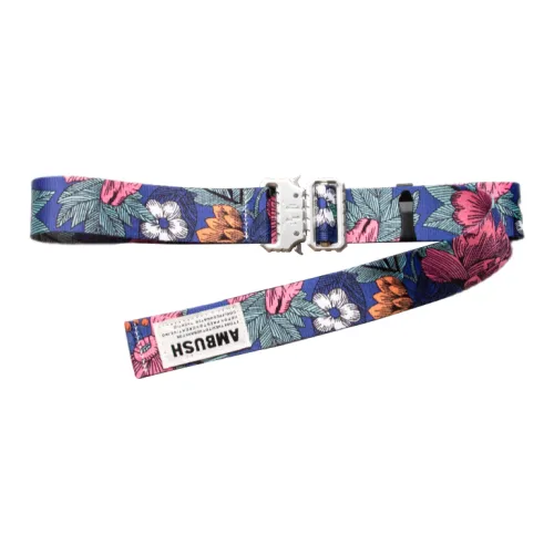 Mulinsen Paisley Glass Snake Side Release Buckle Instagram Style Leather Belts Unisex Width 3.8cm