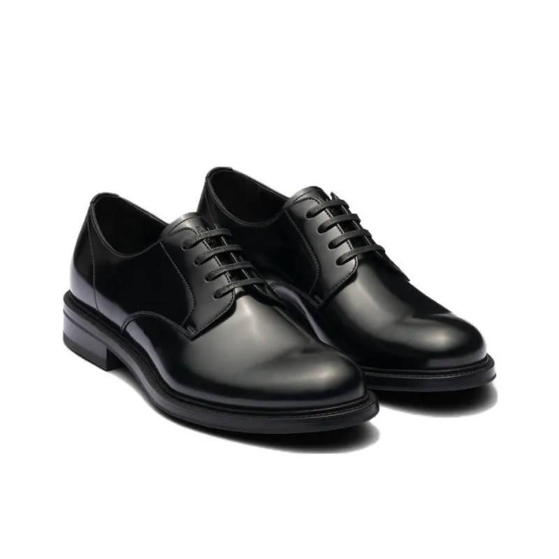 PRADA Leather Derby Shoes-2