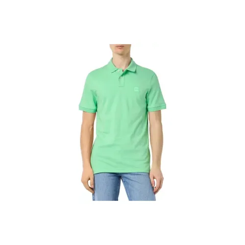 HUGO BOSS Polo Shirts Men Green