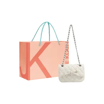 JANE KLAIN Synthetic Leather Crossbody Bag Regular Women's White/Pink