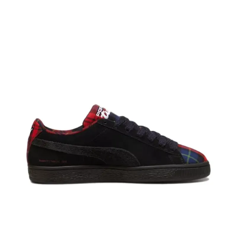 PUMA Porsche Legacy Abrasion Resistant Low Top Skateboard Shoes Unisex Black-1