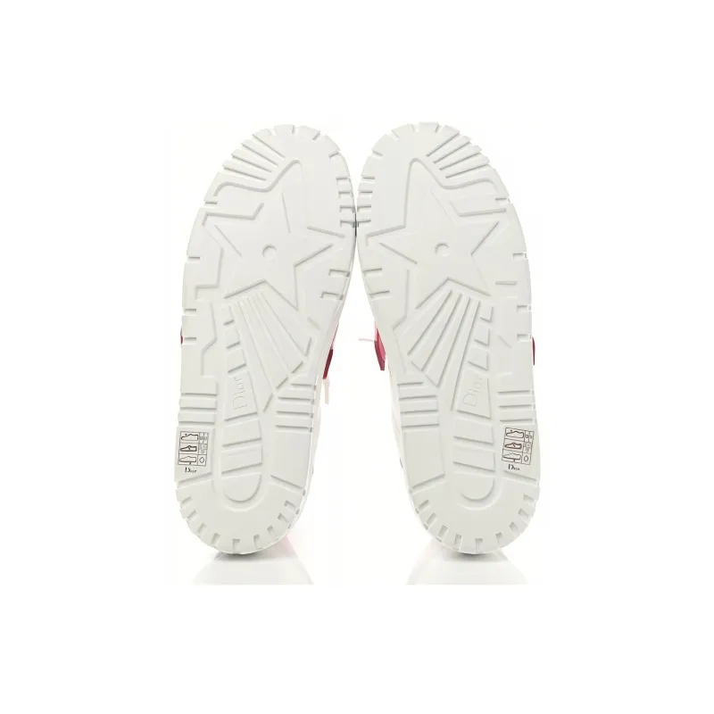 DIOR ID Shell Shoes Low Top Stylish Skateboarding Shoes Women's White Pink-4