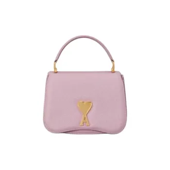 AMIPARIS Cow Leather Portable Crossbody Bag, Shoulder Bag Mini Women's Purple