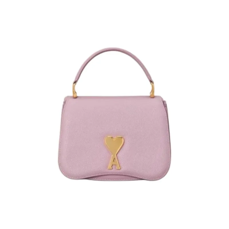 AMIPARIS Cow Leather Portable Crossbody Bag, Shoulder Bag Mini Women's Purple-0