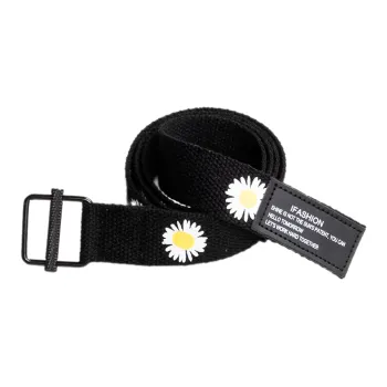 Mulinsen Small Daisy Smooth Buckle Workwear Belts Unisex Width: 3.8cm