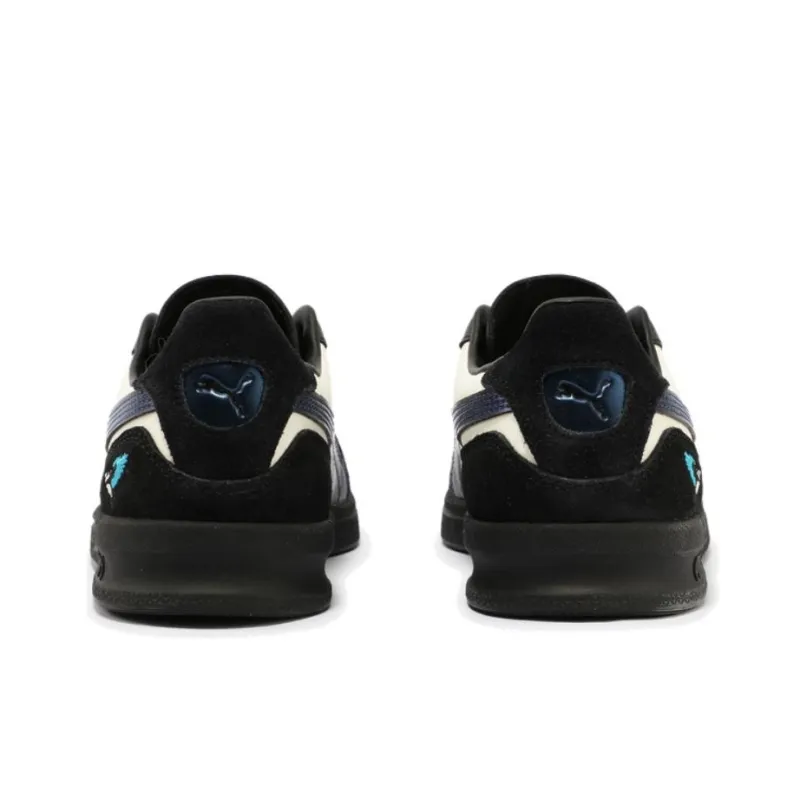 PUMA Anti Slip Wear Resistant Low Top Skateboard Shoes Unisex White Black-3