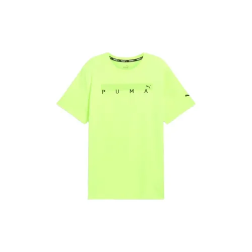 PUMA FIT T-Shirts Men Neon Yellow