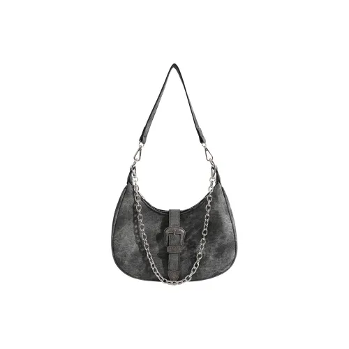 Carksky PU Shoulder Bag Regular Women's Black Gray Color