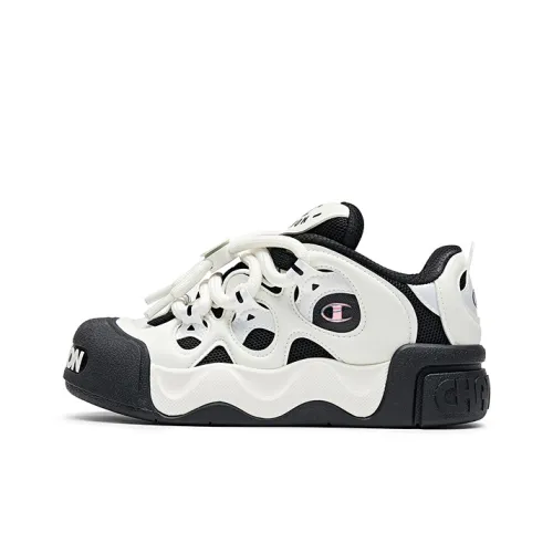 Champion Low Top Skateboard Shoes Men's Black White