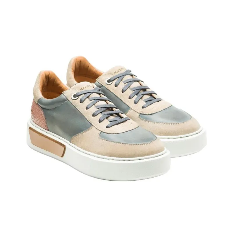 Magnanni Kaede Ii Low-Top Skateboard Shoes Women's Gray Blue-2