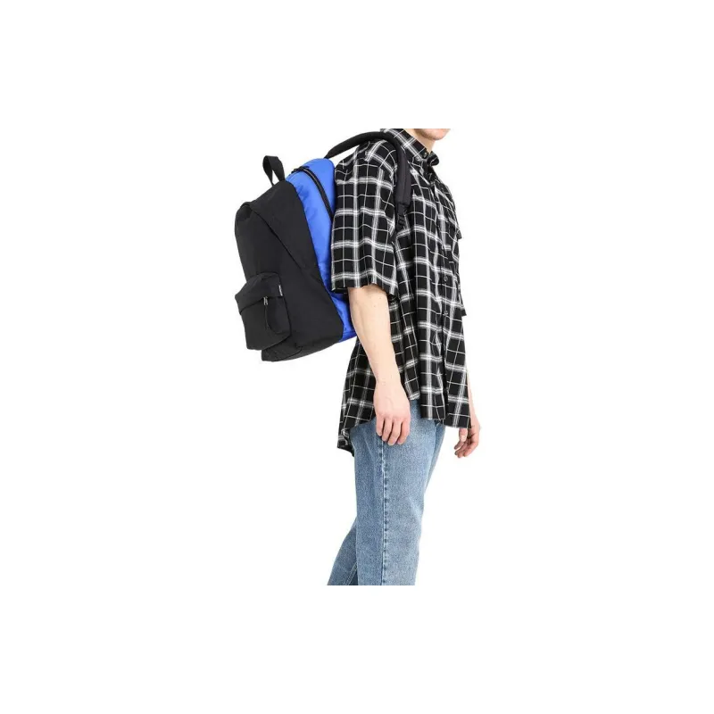 Balenciaga Nylon Backpack Regular Women's Black/Blue-4