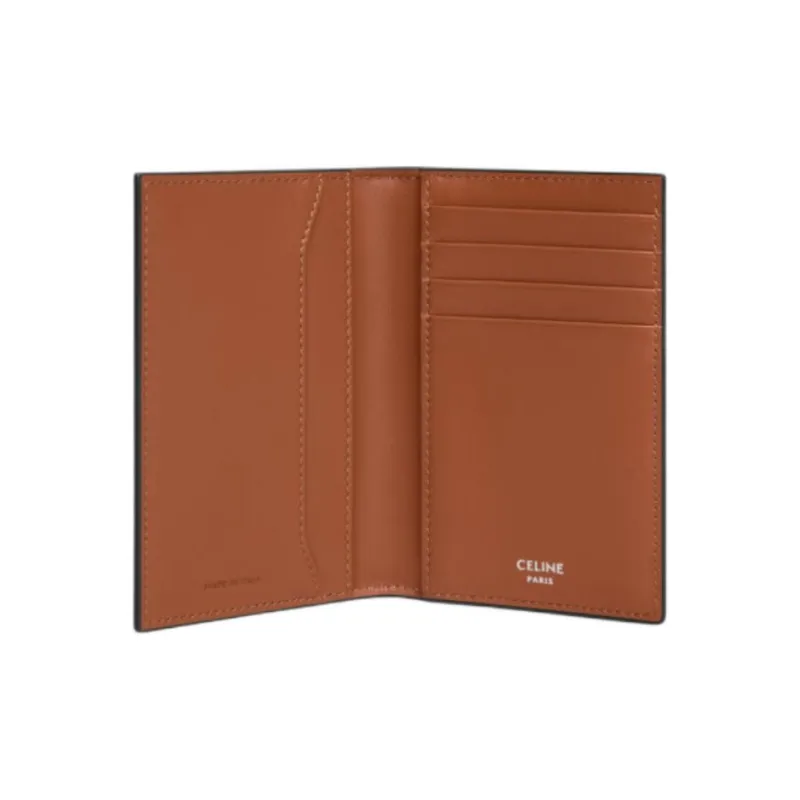 CELINE Leather Card Holder Women's Multicolor-3