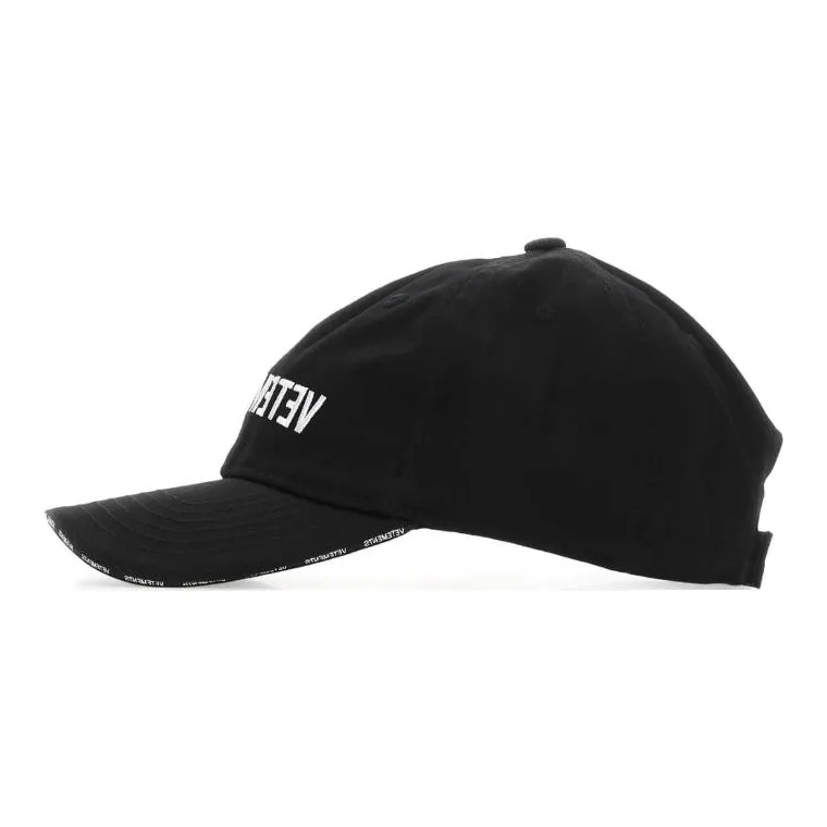 Vetements Logo Embroidered Curved Peak Cap-2