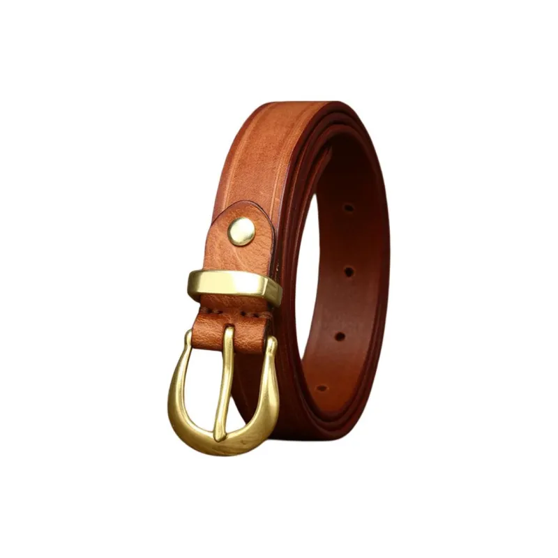 JEANSWEST Top Grain Cow Leather Leather Belts Women's 2.4-3