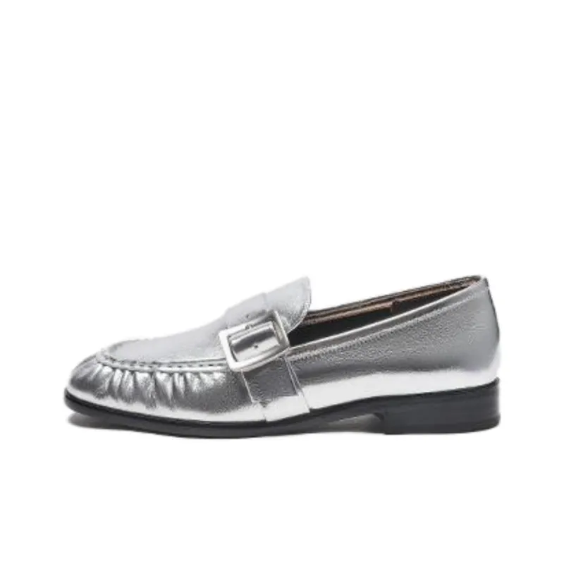 Hotwind Loafers 2.5cm Women's Silver-0