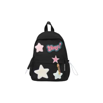 Kaka Tree Nylon Backpack Women's Black/White/Pink/Blue/Green/Yellow