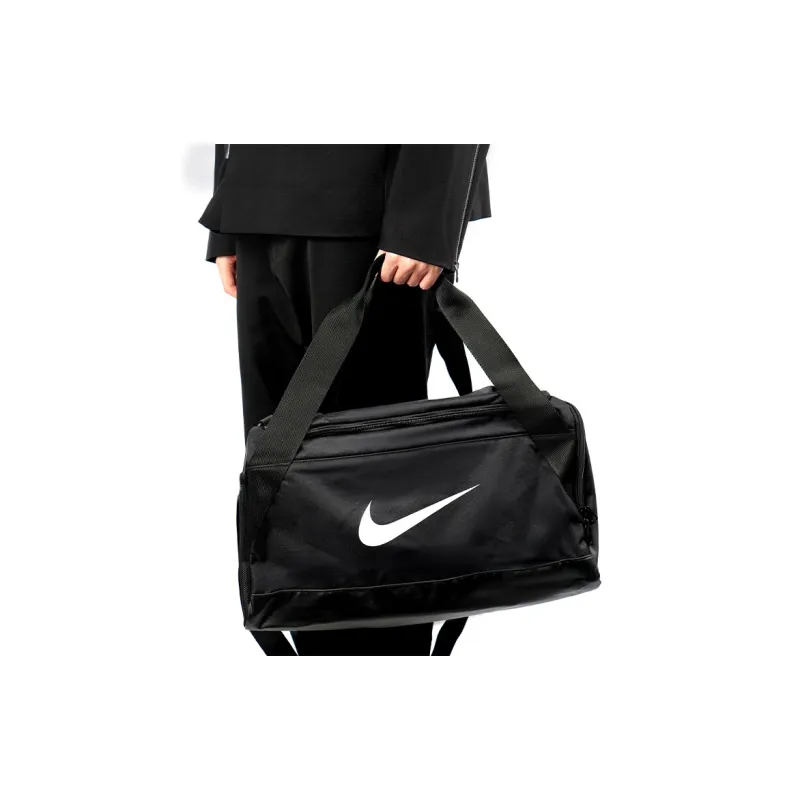 Nike Polyester Gym Bag, Camping Bag, One Shoulder Crossbody Handbag, Travel Bag Regular Unisex Black-5