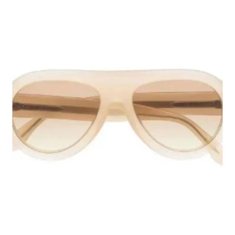 ISABEL MARANT Acetate Irregular Shape Sunglasses Women's Brown-1