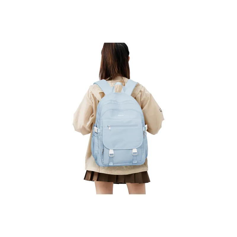Werocker Fabric Backpack Regular Unisex Black/Ecru/Blue/Ecru & Khaki-16