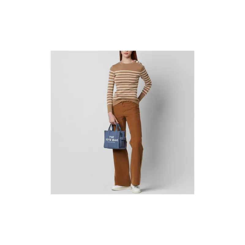 MARC JACOBS The Tote Bag Mini Blue Shadow-5