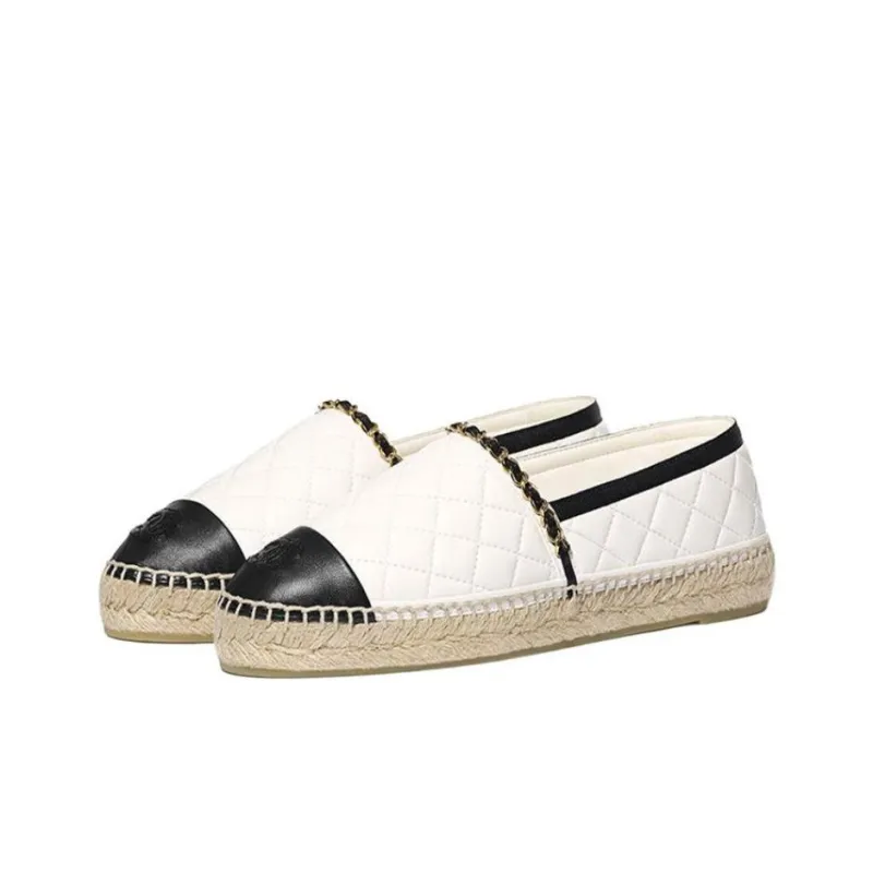 CHANEL Women's Casual Shoes Women's White Black-2