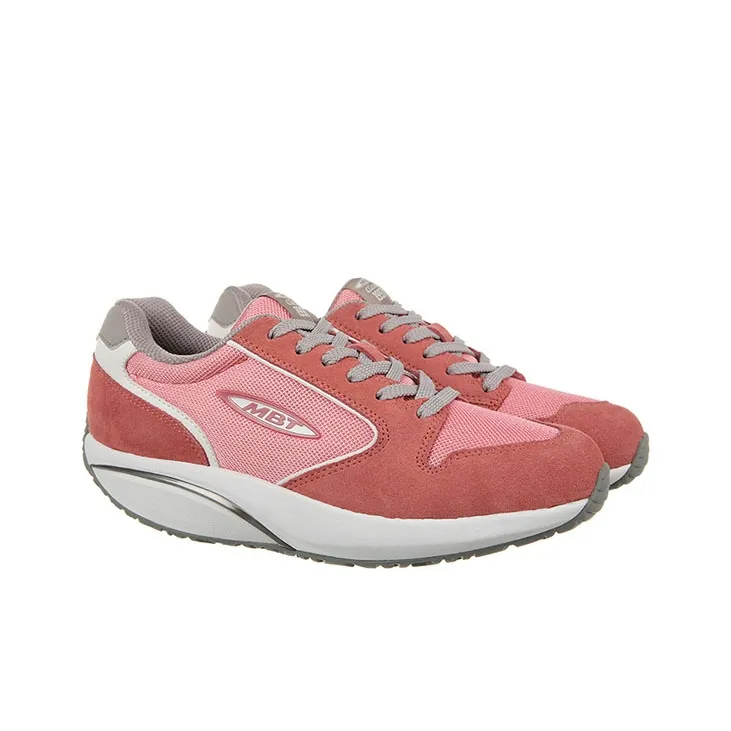 MBT Breathable Anti Slip And Wear Resistant Height Increasing Low Top Casual Shoes Women's Pink-2