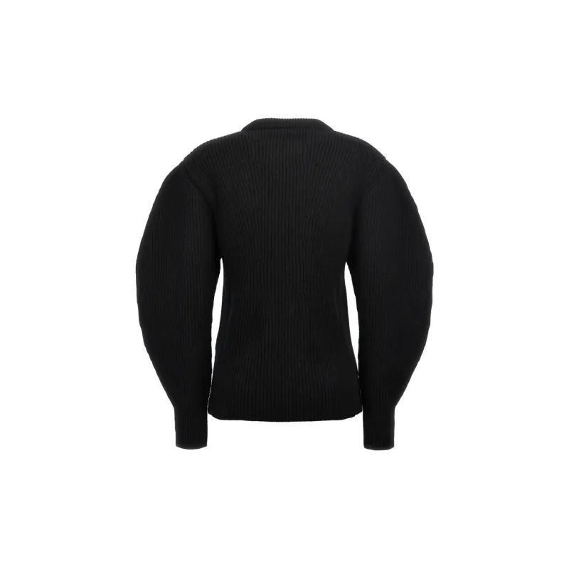 JIL SANDER Crewneck Puff Sleeved Jumper-1