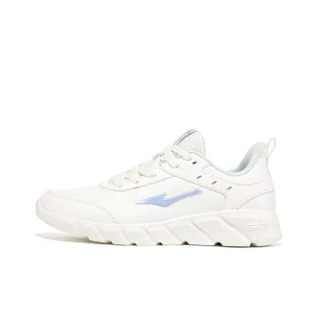 Erke Lightweight Anti Slip Low Top Casual Running Shoes Women's White Purple