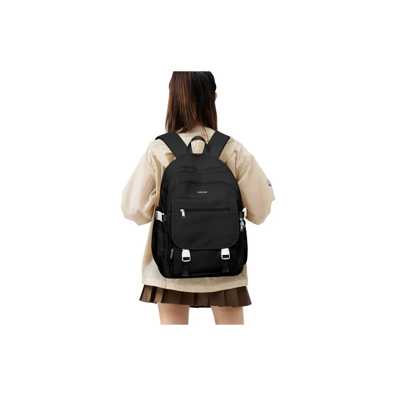 Werocker Fabric Backpack Regular Unisex Black/Ecru/Blue/Ecru & Khaki-4