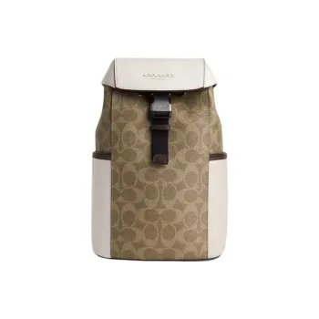 COACH Coated Canvas Crossbody Sling Bag Men's Maple