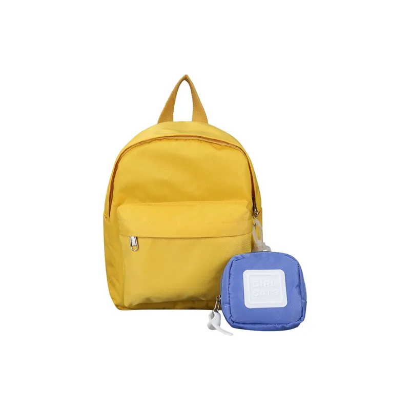 NX DOUGHNUT Nylon Backpack Unisex Black/Pink/Yellow/Orange/Green/Blue-2