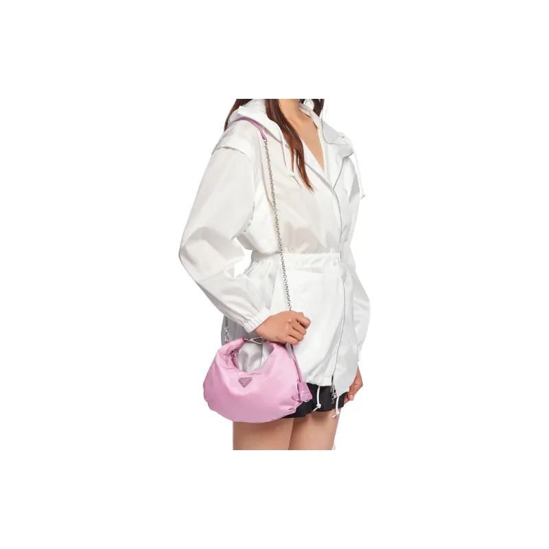 PRADA Re-Edition Nylon Handbag Shoulder Bags Women's Cherry Blossom Pink-4