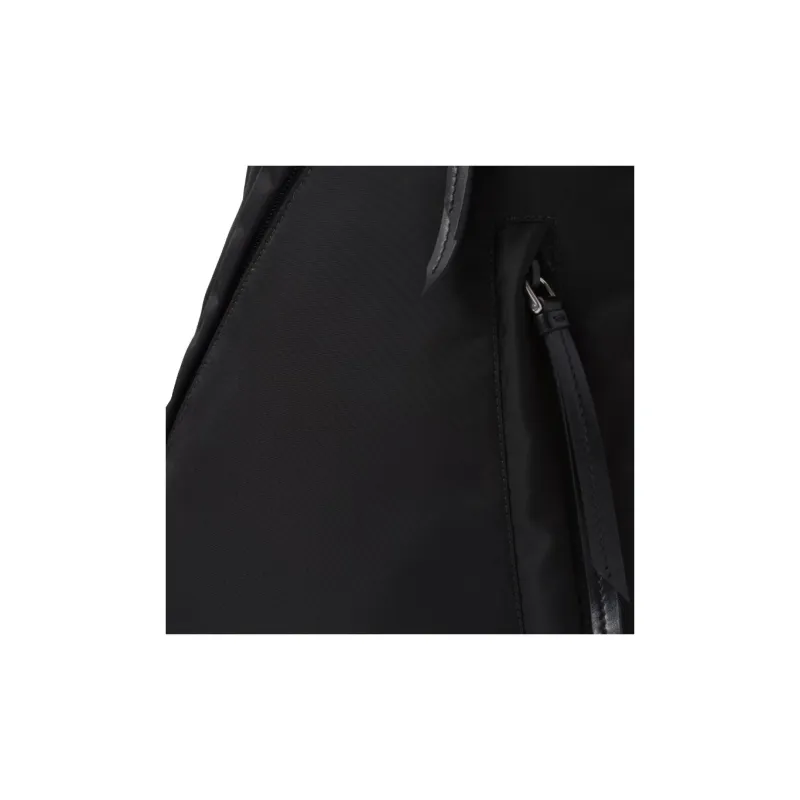 PRADA Recycled Nylon With Leather Shoulder Bag, Crossbody Bag Men's Black-5