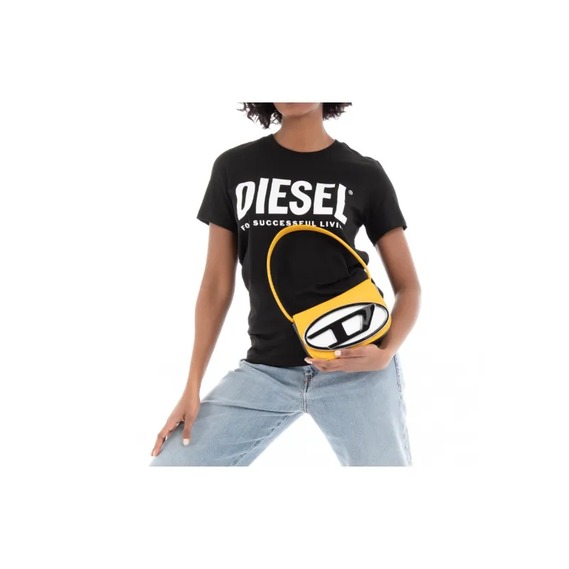DIESEL Cow Leather 1DR Bag, Portable Crossbody Bag, Shoulder Bag Women's-5