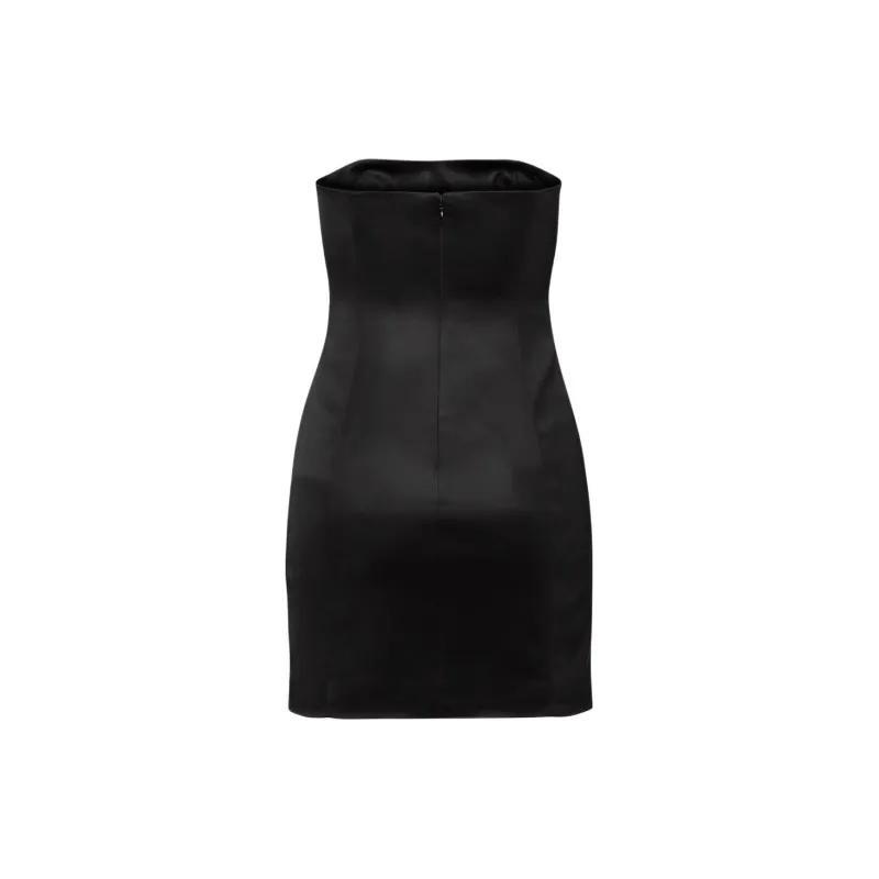 ARITZIA Ten By Babaton Revenge Satin Dress Sleeveless Dress Women's BLACK/Black-1