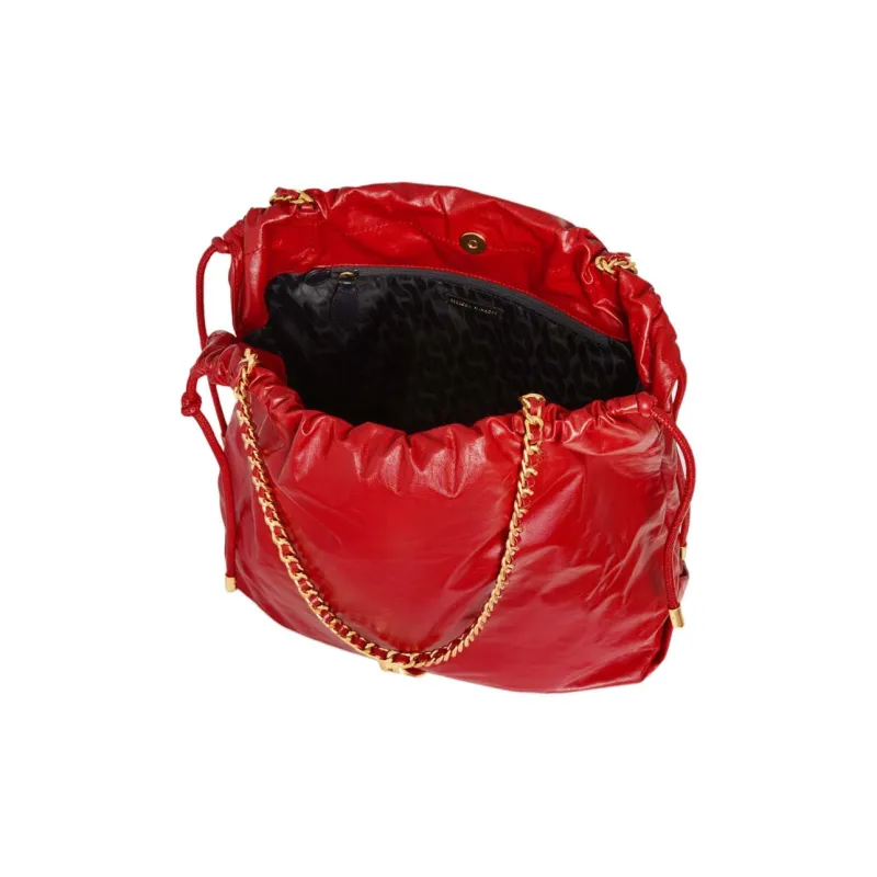REBECCA MINKOFF Genuine Leather Tote Bag Shopping Bag Shoulder Bag Handbag Women's Red-2