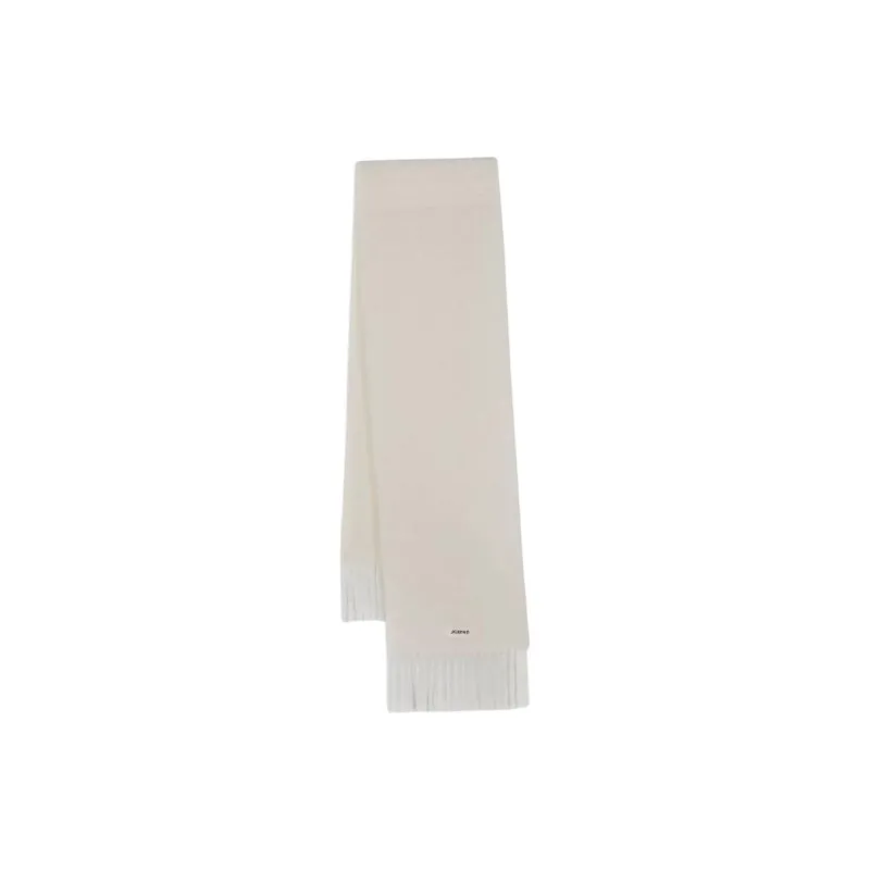 Jacquemus Logo Patch Fringed Scarf-0